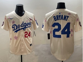 Los Angeles Dodgers #24 Kobe Bryant Tokyo Series Players Limited Jersey Cream