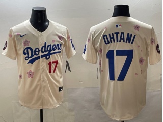 Los Angeles Dodgers #17 Shohei Ohtani Tokyo Series Players Limited Jersey Cream