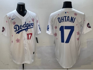 Los Angeles Dodgers #17 Shohei Ohtani Tokyo Series Players Limited Jersey White