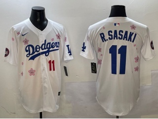 Los Angeles Dodgers #11 Roki Sasaki Tokyo Series Players Limited Jersey White