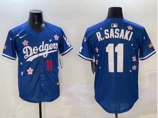 Los Angeles Dodgers #11 Roki Sasaki Tokyo Series Players Limited Jersey Blue