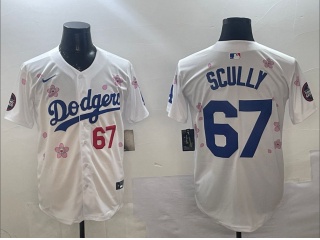 Los Angeles Dodgers #67 Vin Scully Tokyo Series Players Limited Jersey White