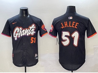 San Francisco Giants #51 Jung Hoo Lee Nike 2025 City Connect Limited Jersey Black