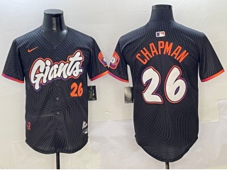 San Francisco Giants #26 Matt Chapman Nike 2025 City Connect Limited Jersey Black