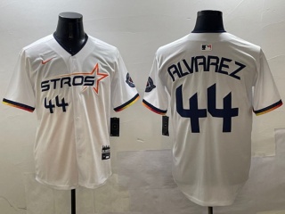 Houston Astros #44 Yordan Alvarez Nike 2025 City Connect Limited Player Jersey White