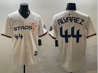 Houston Astros #44 Yordan Alvarez Nike 2025 City Connect Limited Player Jersey Cream