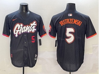 San Francisco Giants #5 Mike Yastrzemski Nike 2025 City Connect Limited Jersey Black