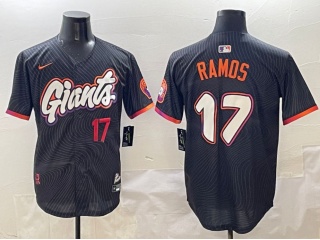 San Francisco Giants #17 Heliot Ramos Nike 2025 City Connect Limited Jersey Black