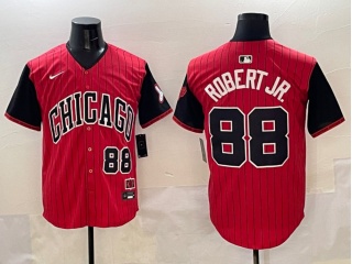 Chicago White Sox #88 Luis Robert Jr. 2025 City Connect Limited Player Jersey Red/Black