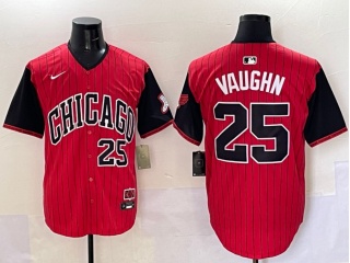 Chicago White Sox #25 Andrew Vaughn 2025 City Connect Limited Player Jersey Red/Black