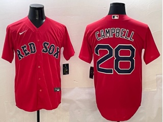 Boston Red Sox #28 Kristian Campbell Jersey Red