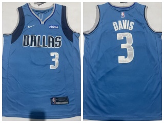 Dallas Mavericks #3 Anthony Davis Jersey Light Blue