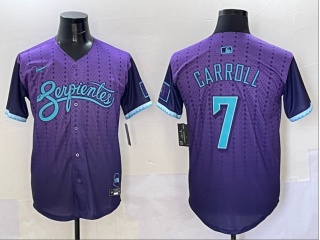 Arizona Diamondbacks #7 Corbin Carroll 2025 City Connect Limited Player Jersey Purple