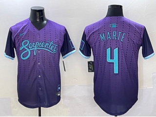 Arizona Diamondbacks #4 Ketel Marte 2025 City Connect Limited Player Jersey Purple