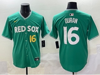 Boston Red Sox #16 Jarren Duran City Connect Limited Player Jersey Green