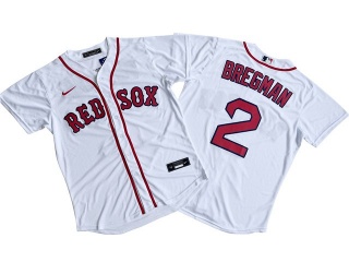 Boston Red Sox #2 Alex Bregman Cool Base Jersey White