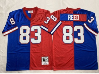 Buffalo Bills #83 Andre Reed Split Throwback Jersey Red/Blue