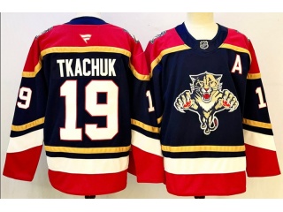 Fanatics Florida Panthers #19 Matthew Tkachuk Jersey Navy Blue
