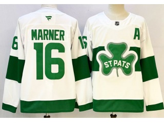 Fanatics Toronto Maple Leafs #16 Mitch Marner St Pats Jersey White