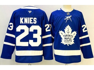 Fanatics Toronto Maple Leafs #23 Matthew Knies Jersey Blue