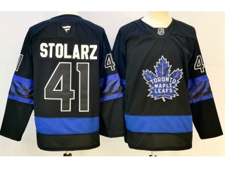 Fanatics Toronto Maple Leafs #41 Anthony Stolarz Jersey Black 3rd