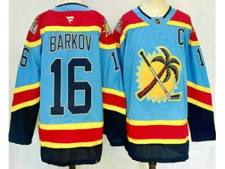 Fanatics Florida Panthers #16 Aleksander Barkov 2023 Reverse Jersey Blue