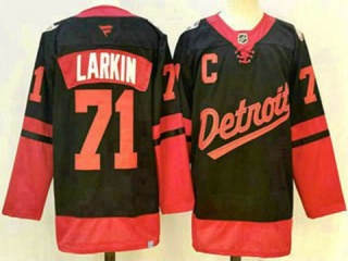 Fanatics Detroit Red Wings #71 Dylan Larkin 2025 NHL Stadium Series Jersey Black