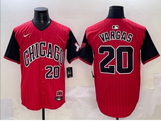 Chicago White Sox #20 Miguel Vargas 2025 City Connect Limited Player Jersey Red/Black