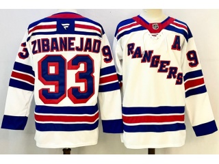 Fanatics New York Rangers #93 Mika Zibanejad Jersey White