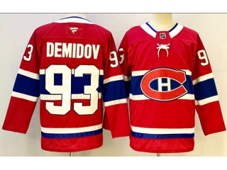 Fanatics Montreal Canadiens #93 Ivan Demidov Jersey Red