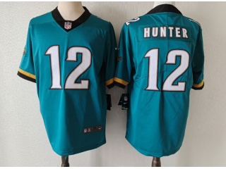 Jacksonville Jaguars #12 Travis Hunter Throwback Limited Jersey Teal