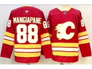 Fanatics Calgary Flames #88 Andrew Mangiapane Jersey Red