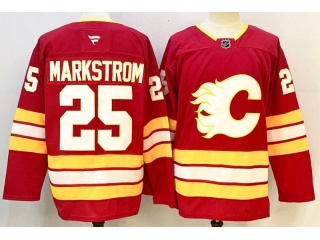 Fanatics Calgary Flames #25 Jacob Markstrom Jersey Red