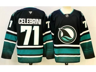 Fanatics San Jose Sharks #71 Macklin Celebrini Alternate Premium Jersey Black