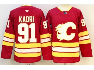 Fanatics Calgary Flames #91 Nazem Kadri Jersey Red