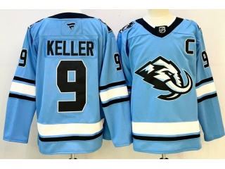 Fanatics Utah Hockey Club #9 Clayton Keller Jersey Blue