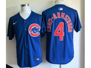 Chicago Cubs #4 Pete Crow-Armstrong Cool Base Jersey Blue