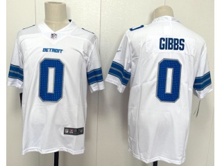 Detroit Lions #0 Jahmyr Gibbs Vapor Limited Jersey White
