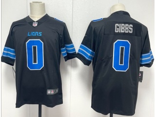 Detroit Lions #0 Jahmyr Gibbs Vapor Limited Jersey Black