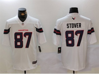 Houston Texans #87 Cade Stover Vapor F.U.S.E. Limited Jersey White