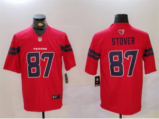 Houston Texans #87 Cade Stover Vapor F.U.S.E. Limited Jersey Red