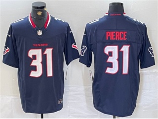 Houston Texans #31 Dameon Pierce Vapor F.U.S.E. Limited Jersey Navy Blue