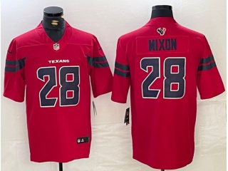 Houston Texans #28 Joe Mixon Vapor F.U.S.E. Limited Jersey Red
