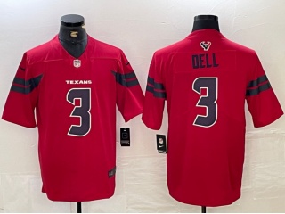 Houston Texans #3 Tank Dell Vapor F.U.S.E. Limited Jersey Red