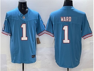 Tennessee Titans #1 Cam Ward Throwback Vapor F.U.S.E Limited Jersey Baby Blue