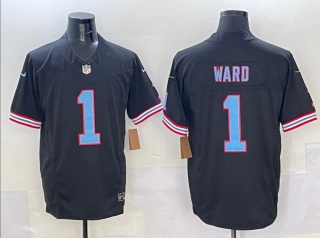 Tennessee Titans #1 Cam Ward Throwback Vapor F.U.S.E Limited Jersey Black