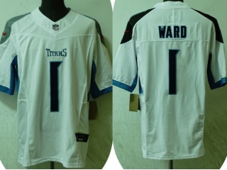 Tennessee Titans #1 Cam Ward Limited Jersey White