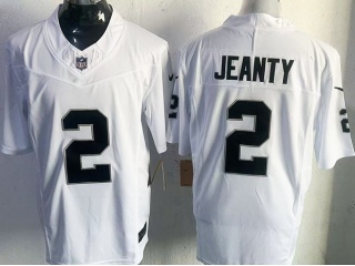 Las Vegas Raiders #2 Ashton Jeanty Vapor F.U.S.E. Limited Jersey White