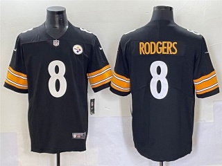 Pittsburgh Steelers #8 Aaron Rodgers Vapor Limited Jersey Black