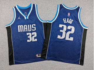 Youth Dallas Mavericks #32 Cooper Flagg 2025-26 Statement Jersey Navy Blue